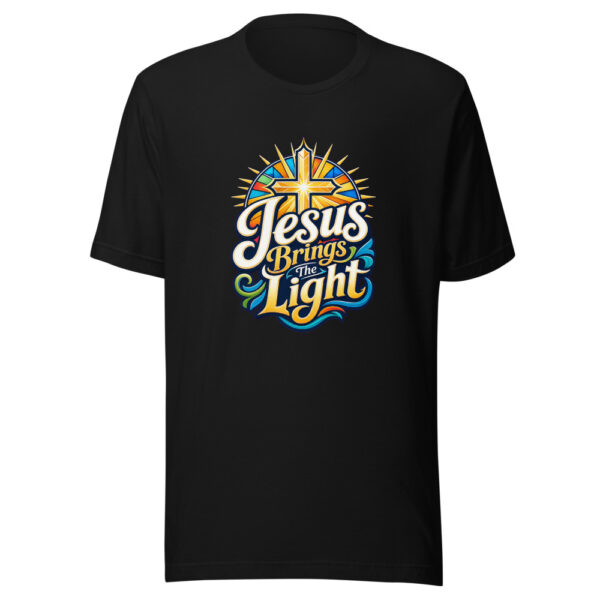 Jesus Brings The Light Graphic Tee mockup 2