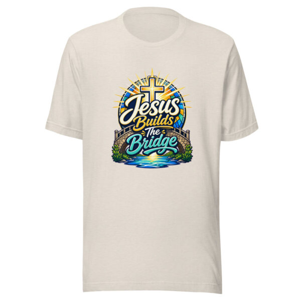 Jesus Builds The Bridge Graphic Tee mockup 8 Jesus Builds The Bridge Graphic Tee mockup 8