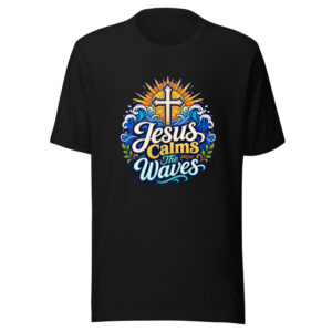 Jesus Calms The Waves Graphic Tee front view