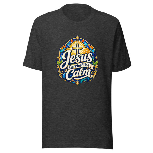 Jesus Carries The Calm Graphic Tee mockup 1 Jesus Carries The Calm Graphic Tee front view