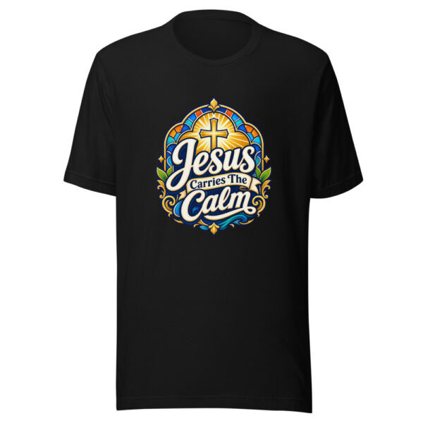 Jesus Carries The Calm Graphic Tee mockup 2 Jesus Carries The Calm Graphic Tee mockup 2