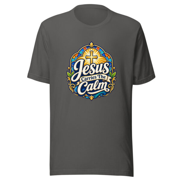 Jesus Carries The Calm Graphic Tee mockup 5 Jesus Carries The Calm Graphic Tee mockup 5