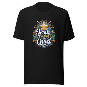 Jesus Carries The Quiet Graphic Tee front view