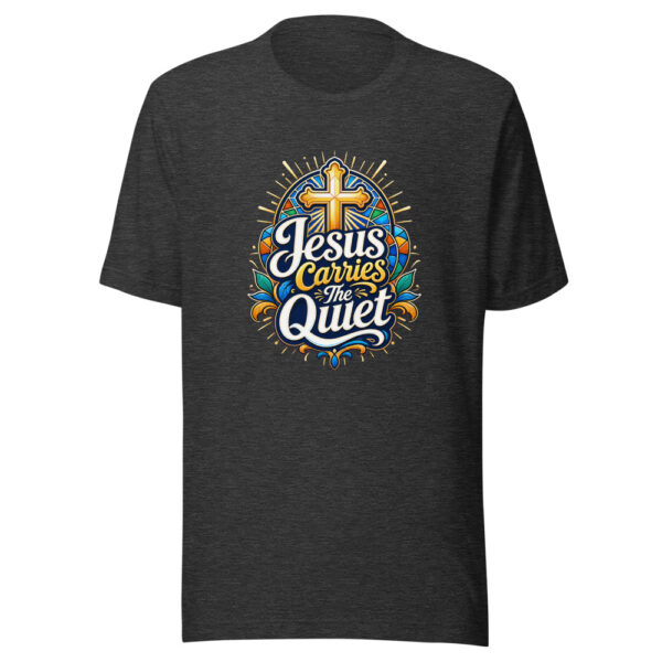 Jesus Carries The Quiet Graphic Tee mockup 7 Jesus Carries The Quiet Graphic Tee mockup 7