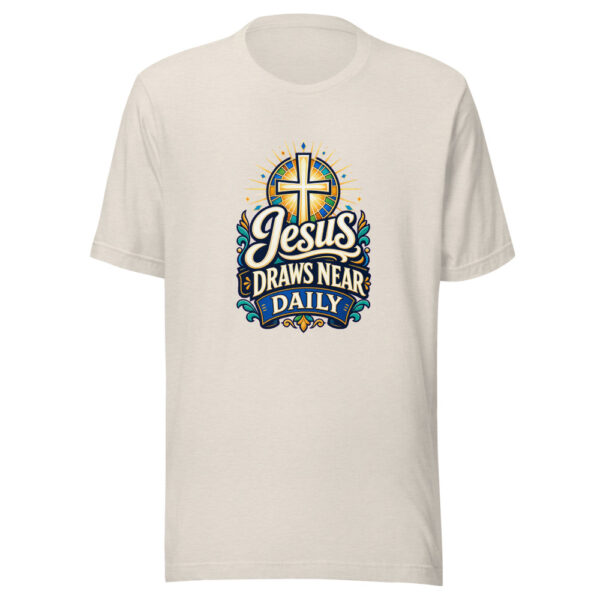Jesus Draws Near Daily Graphic Tee mockup 8 Jesus Draws Near Daily Graphic Tee mockup 8
