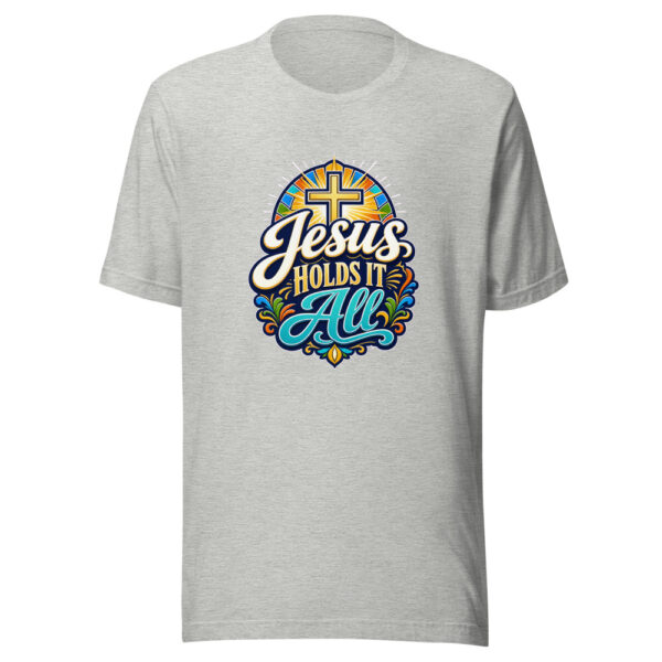 Jesus Holds It All Graphic Tee mockup 5 Jesus Holds It All Graphic Tee mockup 5