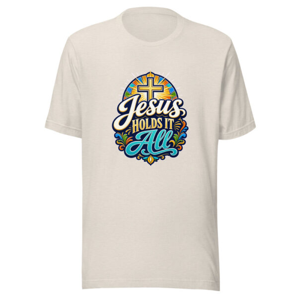 Jesus Holds It All Graphic Tee mockup 8 Jesus Holds It All Graphic Tee mockup 8