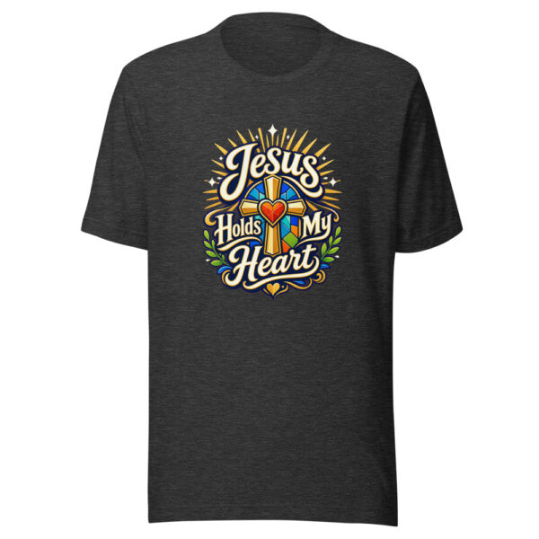 Jesus Holds My Heart Graphic Tee mockup 6