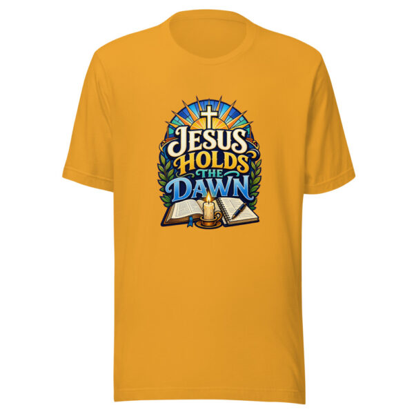 Jesus Holds The Dawn Graphic Tee front view