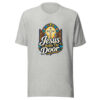 Jesus Holds The Door Graphic Tee mockup 6