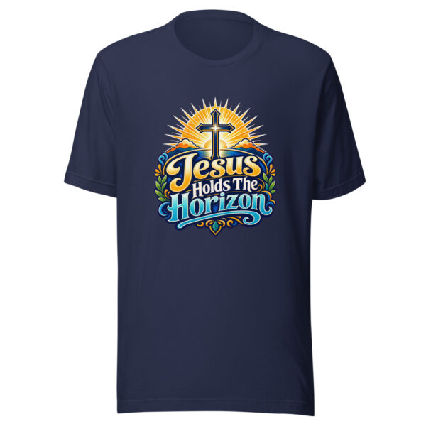 Jesus Holds The Horizon Graphic Tee mockup 3 Jesus Holds The Horizon Graphic Tee mockup 3
