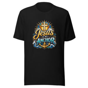 Jesus Is My Anchor Graphic Tee mockup 1 Jesus Is My Anchor Graphic Tee front view