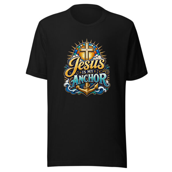 Jesus Is My Anchor Graphic Tee mockup 1 Jesus Is My Anchor Graphic Tee front view