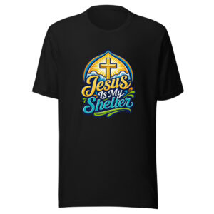 Jesus Is My Shelter Graphic Tee mockup 1 Jesus Is My Shelter Graphic Tee front view