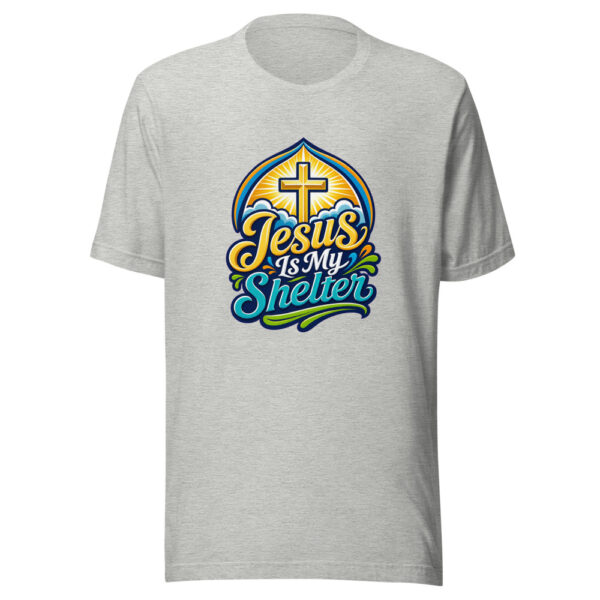Jesus Is My Shelter Graphic Tee mockup 5