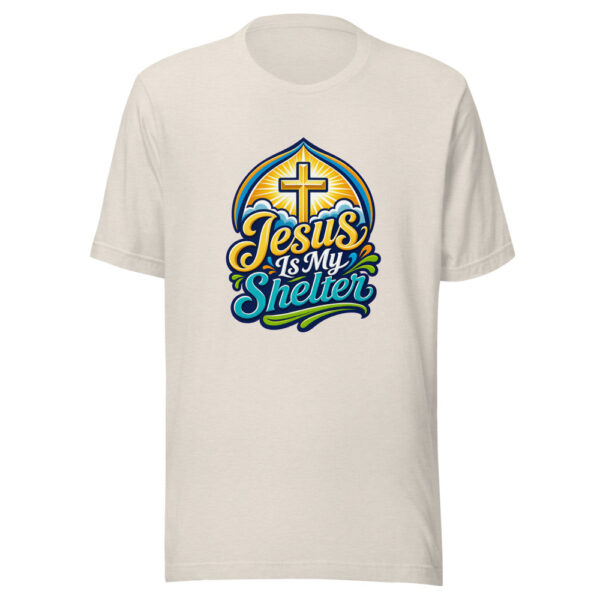 Jesus Is My Shelter Graphic Tee mockup 8