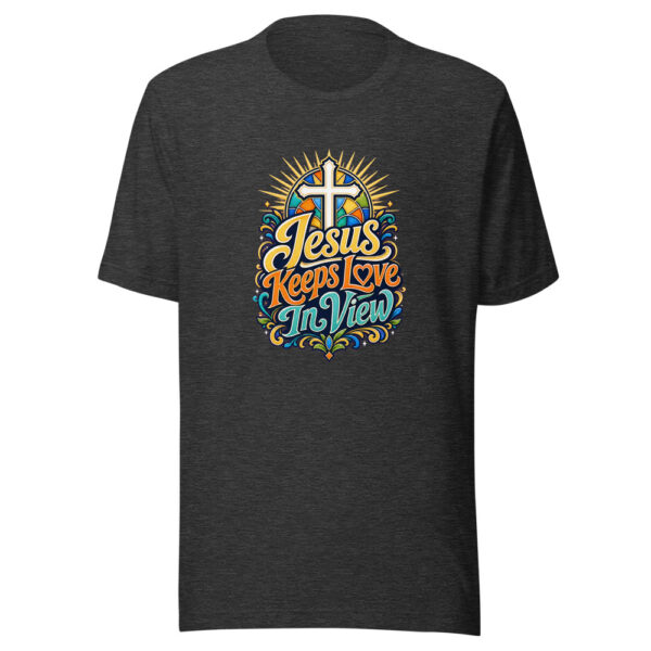 Jesus Keeps Love In View Graphic Tee mockup 7 Jesus Keeps Love In View Graphic Tee mockup 7