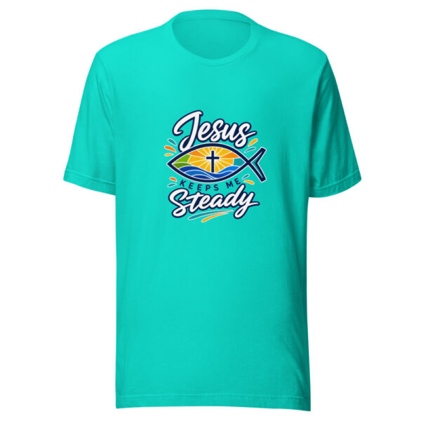 Jesus Keeps Me Steady Graphic Tee mockup 1 Jesus Keeps Me Steady Graphic Tee front view