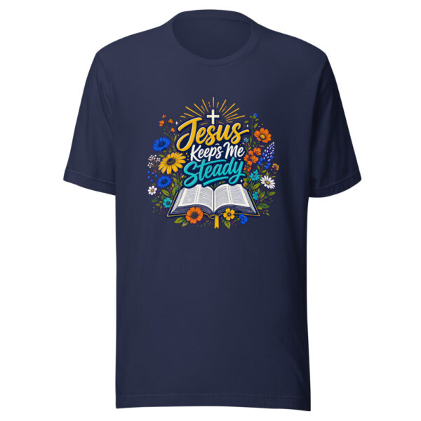 Jesus Keeps Me Steady Graphic Tee mockup 3