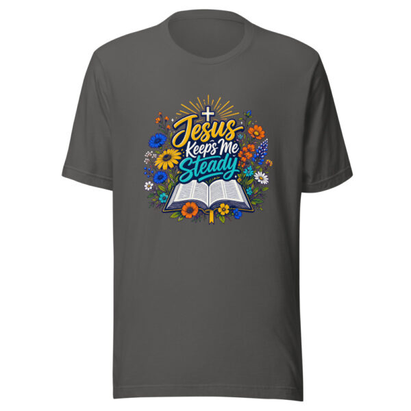 Jesus Keeps Me Steady Graphic Tee mockup 4