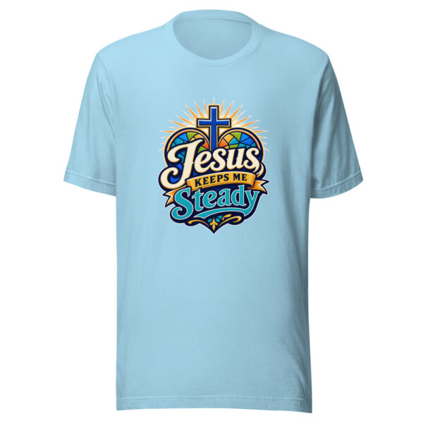 Jesus Keeps Me Steady Graphic Tee mockup 5