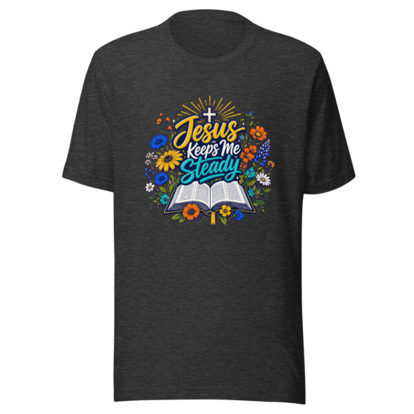 Jesus Keeps Me Steady Graphic Tee mockup 6