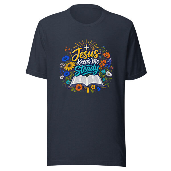 Jesus Keeps Me Steady Graphic Tee mockup 7