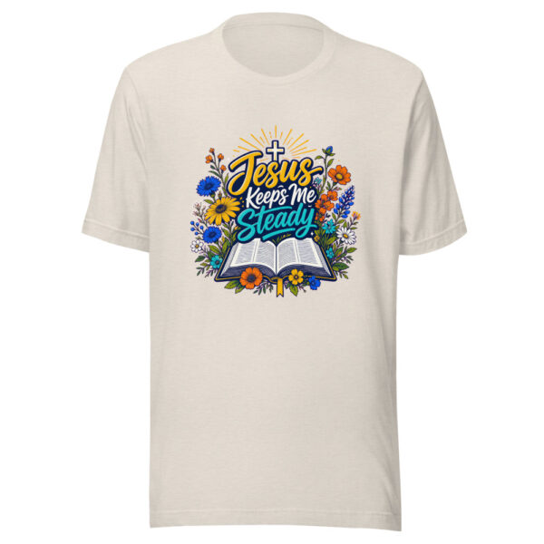 Jesus Keeps Me Steady Graphic Tee mockup 8