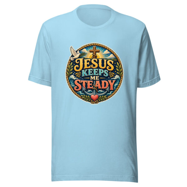 JESUS KEEPS ME STEADY Heartbeat-20260623-codex-fallback Graphic Tee mockup 2