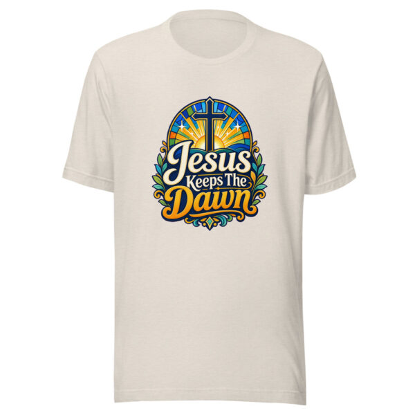 Jesus Keeps The Dawn Graphic Tee front view