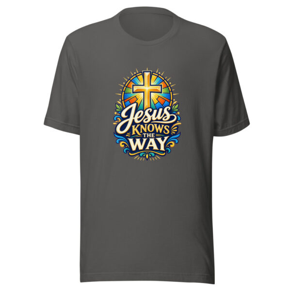 Jesus Knows The Way Graphic Tee mockup 5