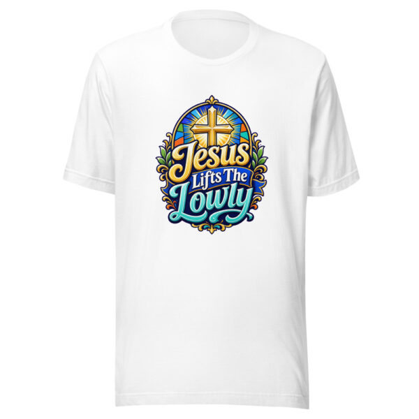 Jesus Lifts The Lowly Graphic Tee mockup 2 Jesus Lifts The Lowly Graphic Tee mockup 2