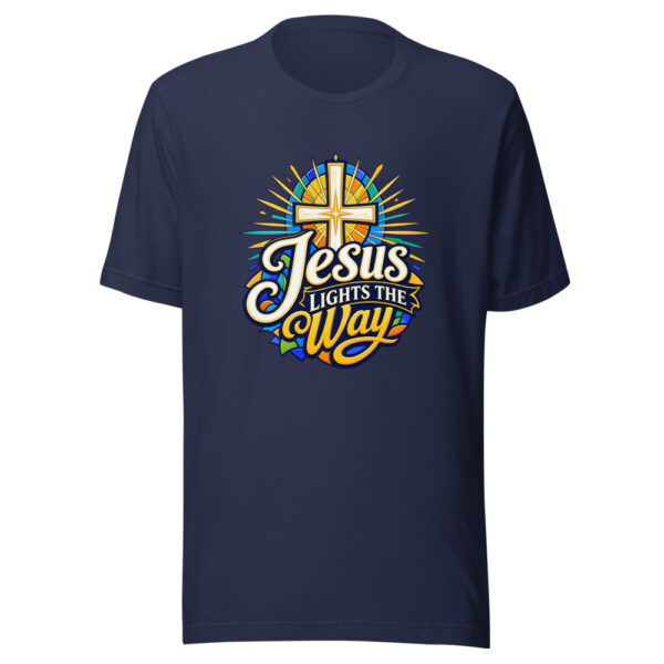 Jesus Lights The Way Graphic Tee mockup 4