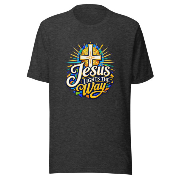 Jesus Lights The Way Graphic Tee mockup 7