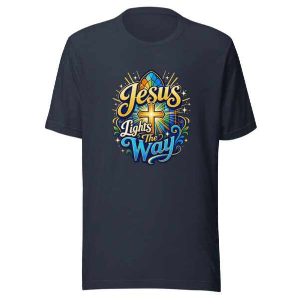 Jesus Lights The Way Graphic Tee mockup 7