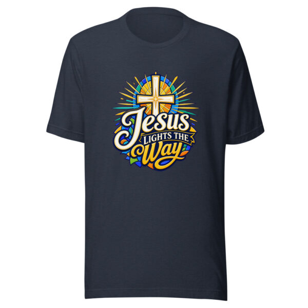 Jesus Lights The Way Graphic Tee mockup 8