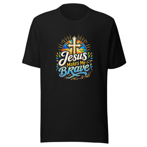 Jesus Makes Me Brave Graphic Tee mockup 2 Jesus Makes Me Brave Graphic Tee mockup 2