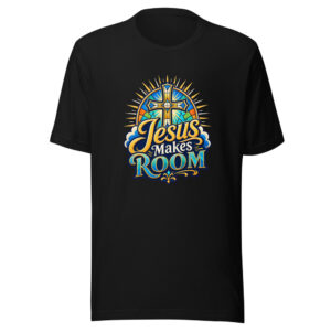 Jesus Makes Room Graphic Tee mockup 1 Jesus Makes Room Graphic Tee front view