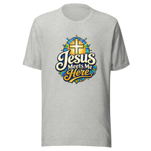 Jesus Meets Me Here Graphic Tee front view