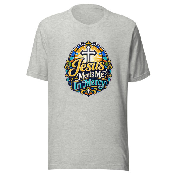 Jesus Meets Me In Mercy Graphic Tee mockup 5 Jesus Meets Me In Mercy Graphic Tee mockup 5