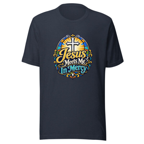 Jesus Meets Me In Mercy Graphic Tee mockup 7 Jesus Meets Me In Mercy Graphic Tee mockup 7