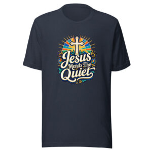 Jesus Mends The Quiet Graphic Tee front view