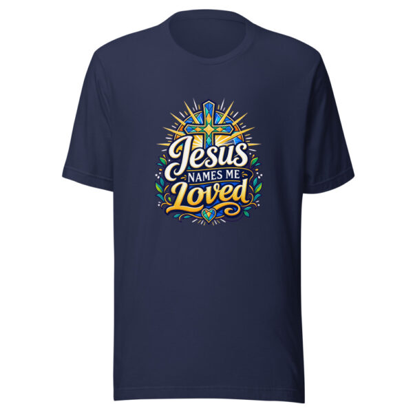 jesus-names-me-loved-evergreen-shirt-design-manual-jesus-names-me-loved-mockup-2 Jesus Names Me Loved Graphic Tee