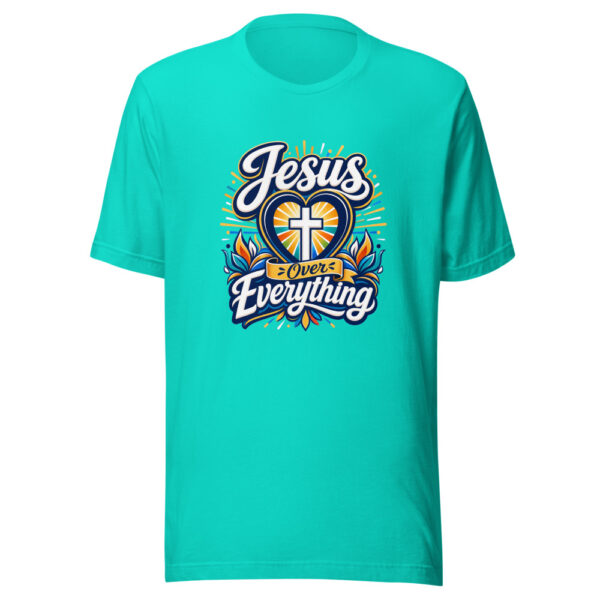 Jesus Over Everything Graphic Tee mockup 3