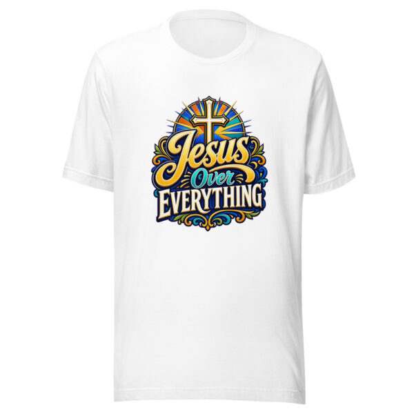 Jesus Over Everything Graphic Tee mockup 3