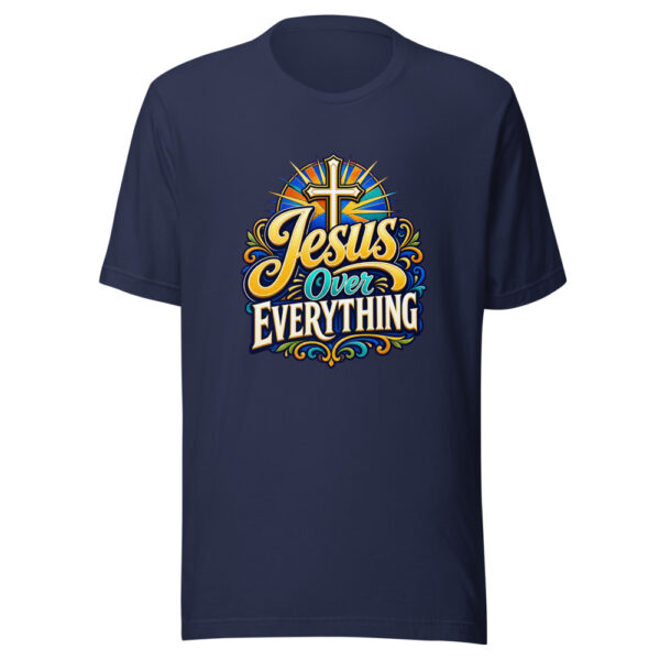 Jesus Over Everything Graphic Tee mockup 4