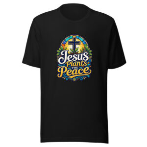 Jesus Plants The Peace Graphic Tee mockup 1 Jesus Plants The Peace Graphic Tee front view