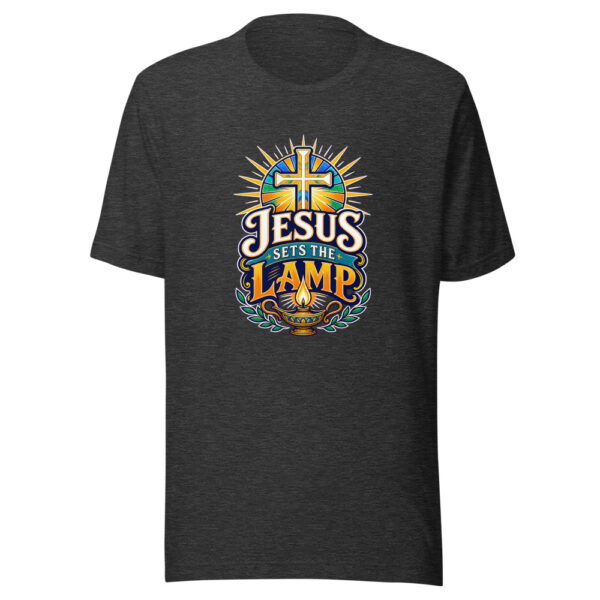 Jesus Sets The Lamp Graphic Tee mockup 6 Jesus Sets The Lamp Graphic Tee mockup 6