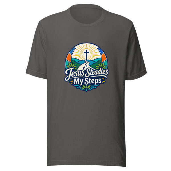 Jesus Steadies My Steps Graphic Tee mockup 3 Jesus Steadies My Steps Graphic Tee mockup 3