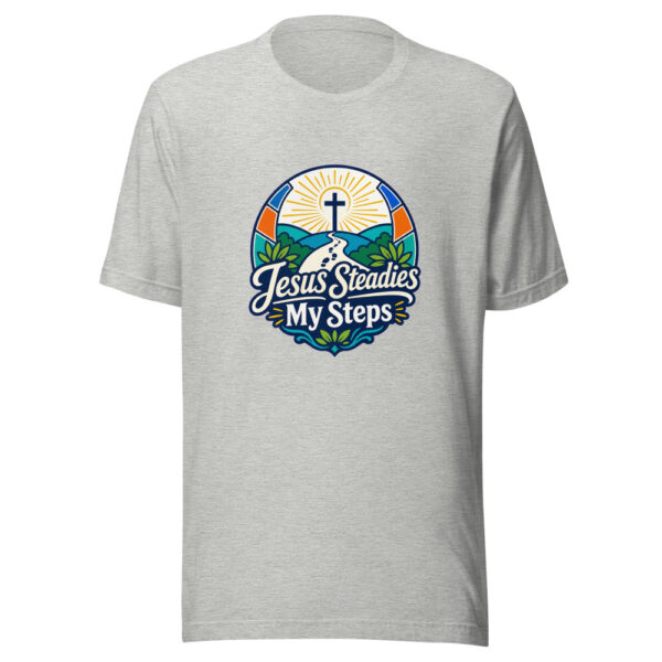 Jesus Steadies My Steps Graphic Tee mockup 4 Jesus Steadies My Steps Graphic Tee mockup 4